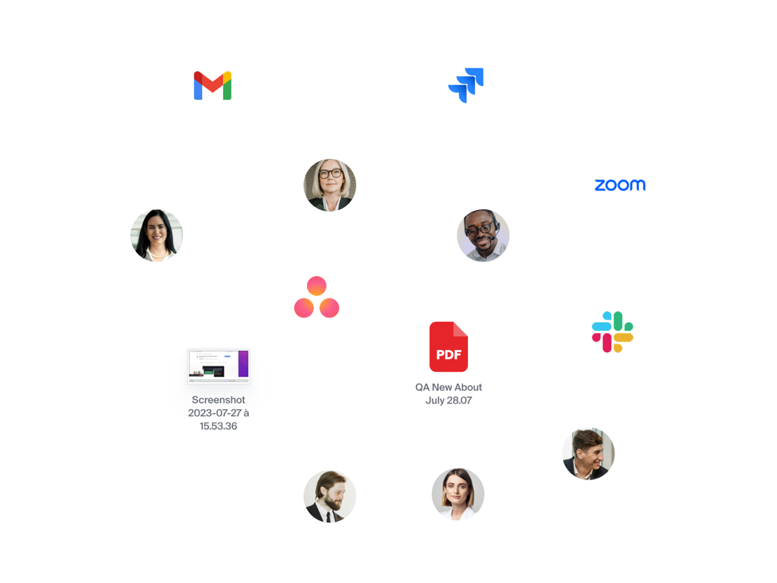 Feedback scattered across emails, Slack, screenshots and PDFs